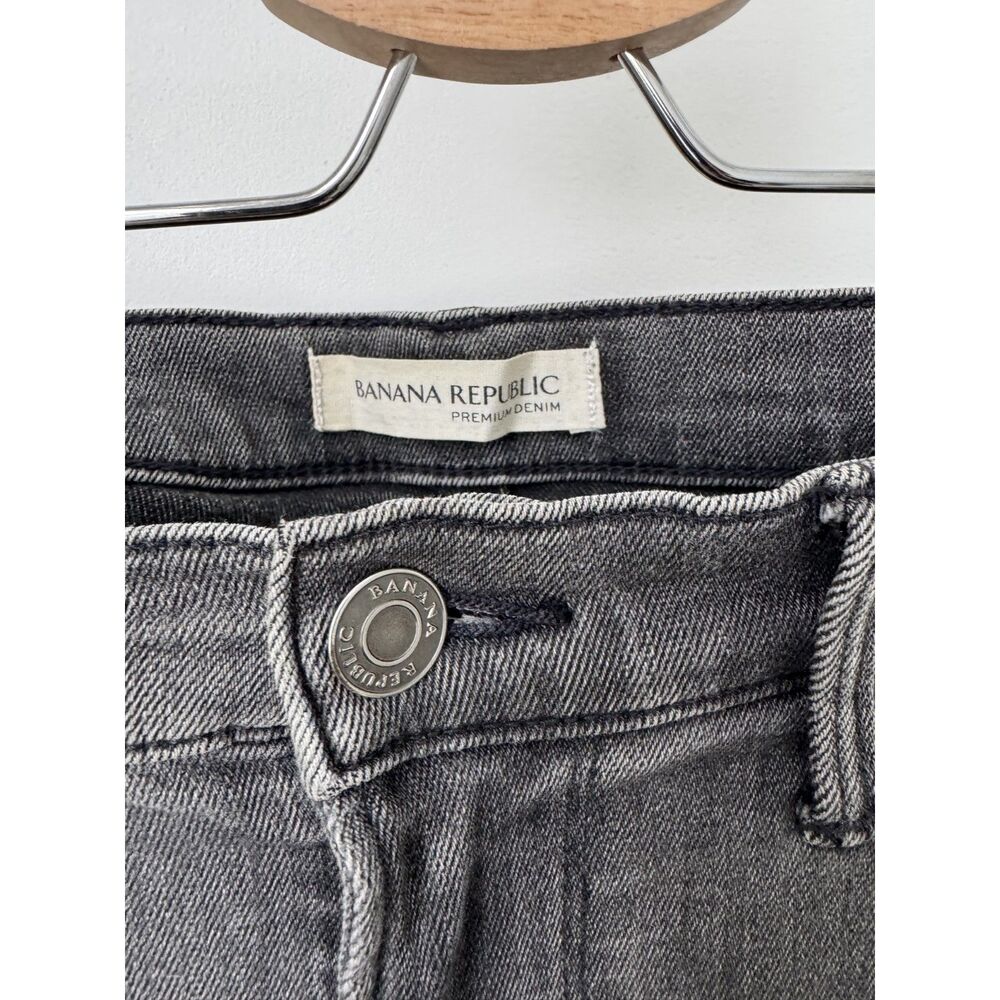 Banana Republic Distressed Gray Skinny Stretch Jeans - Size 28